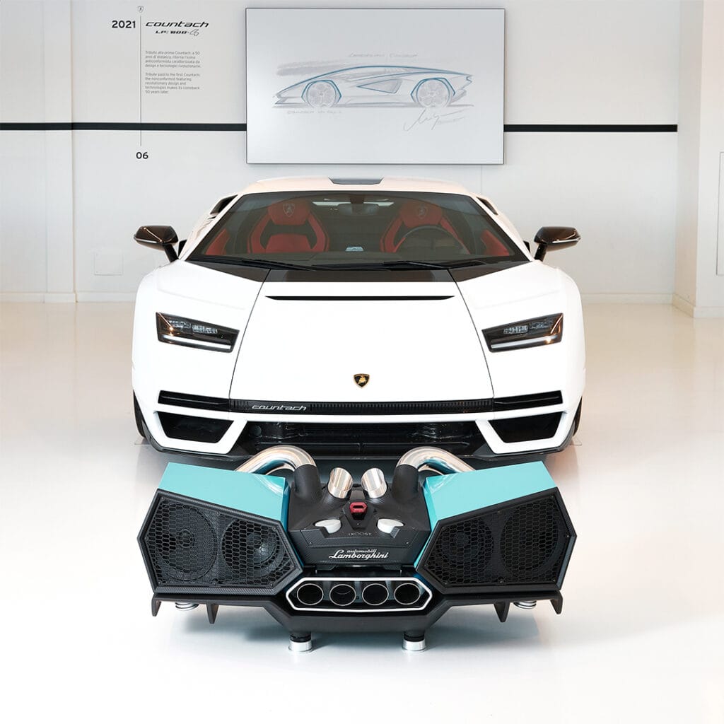 iXOOST Lamborghini in white and blue