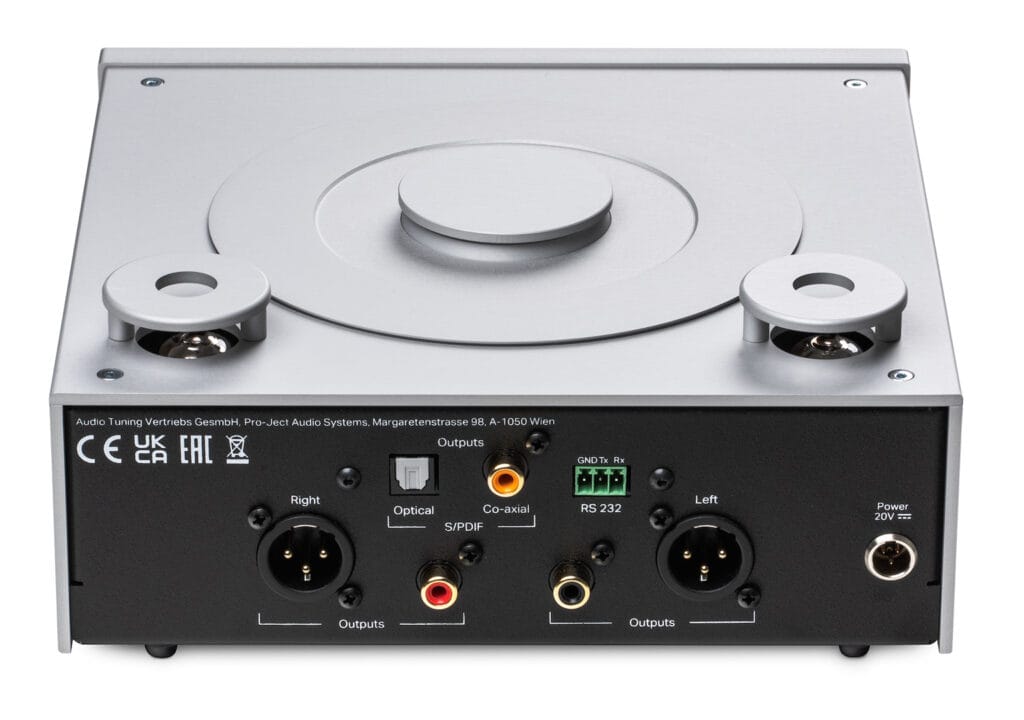 Pro-Ject CD Box RS2 Tube rear connections