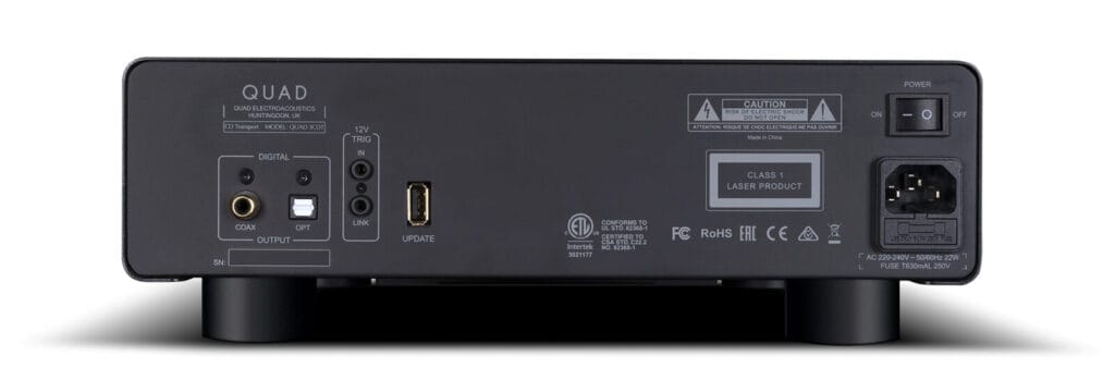 QUAD 3CDT rear panel