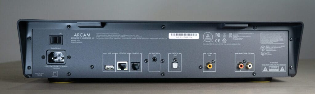 Arcam ST25 rear panel
