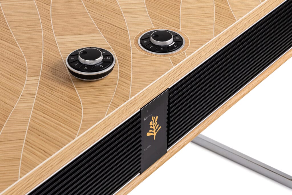 R810 MiE Radiogram in Leaf-Line Oak