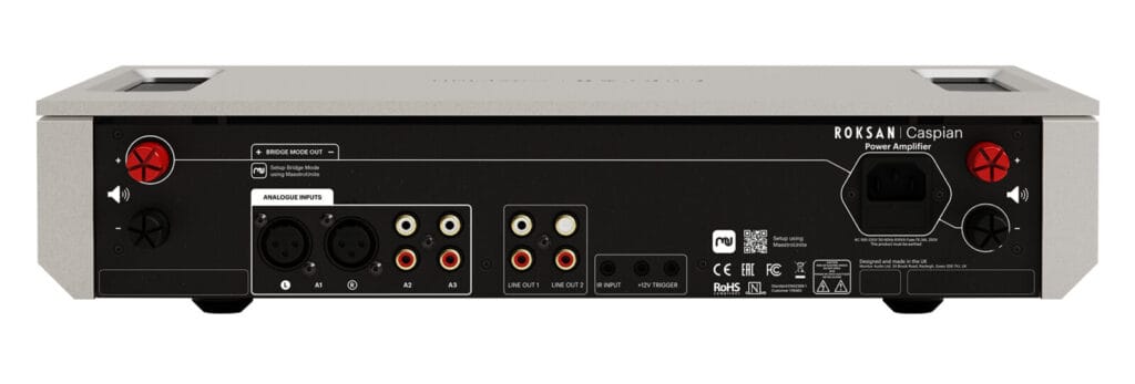 Roksan Caspian 4G power amp rear panel