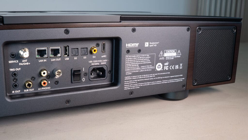 Primare Allt-i-Ett rear panel