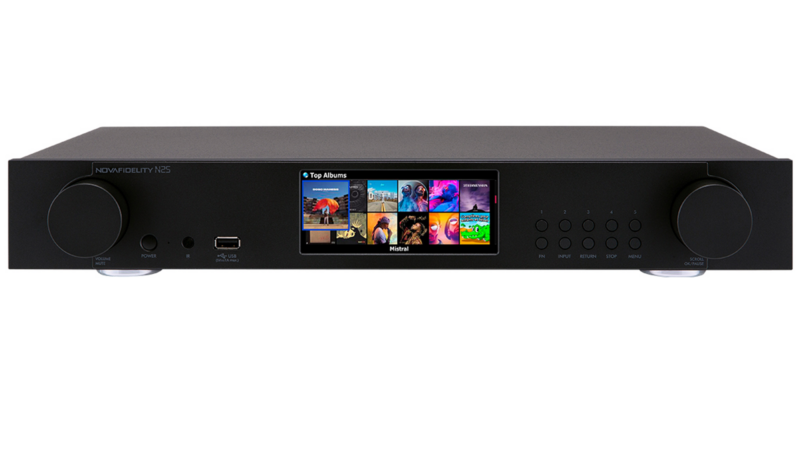 Novafidelity N25 front panel in black