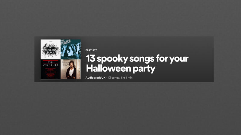 Halloween playlist graphic