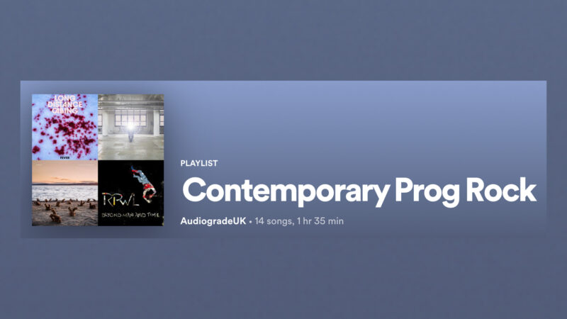 Contemporary prog rock playlist graphic