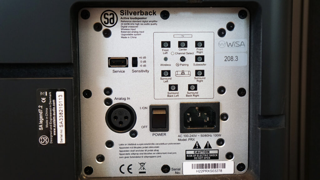 SA Legend 7.2 Silverback controls