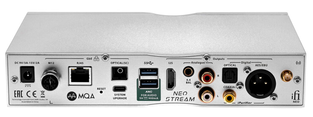 iFi Neo Stream rear panel