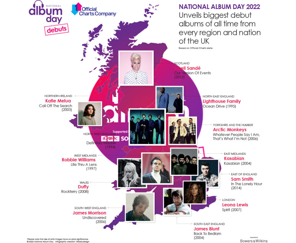 National Album Day map