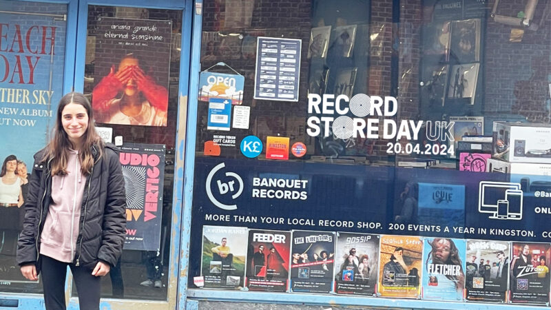 Dora celebrating Record Store Day