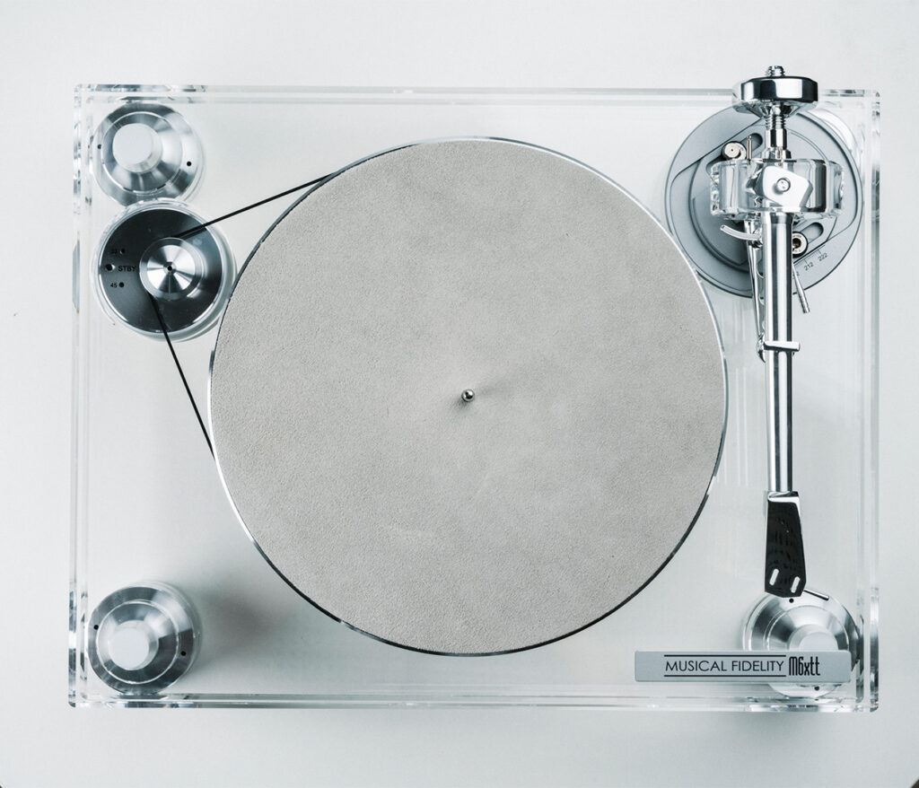 Musical Fidelity M6xTT turntable from above