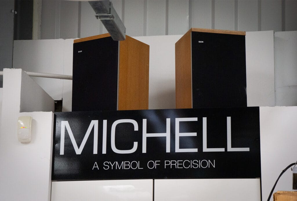 Bowers speakers at Michell