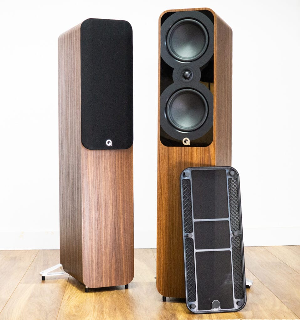 Q Acoustics 5050 with grilles