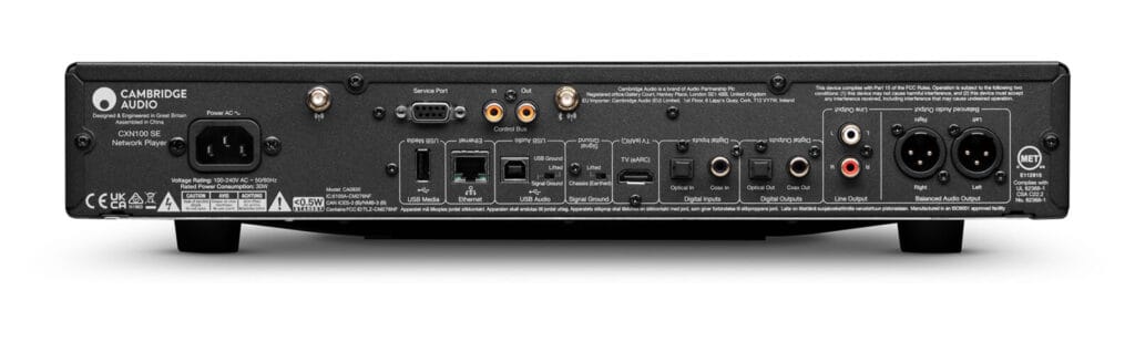 Cambridge Audio CXN100 SE rear panel