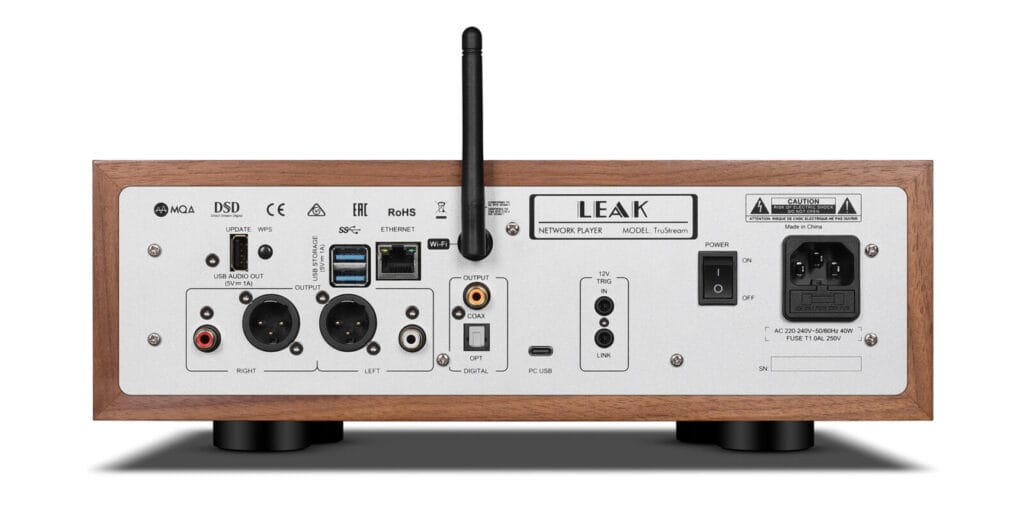 LEAK TruStream rear panel.