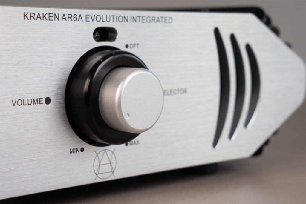 Audio Resurgence Kraken AR6A volume and selector dial
