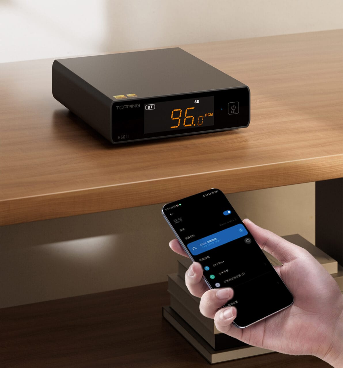 Topping E50 II DAC in use