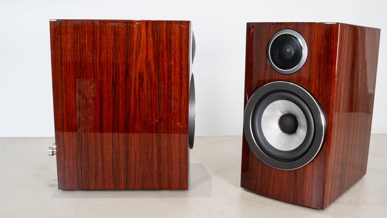 Bowers & Wilkins 707 Prestige Edition with one side on