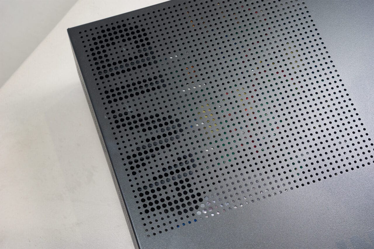 AVID Integra top panel detail from above