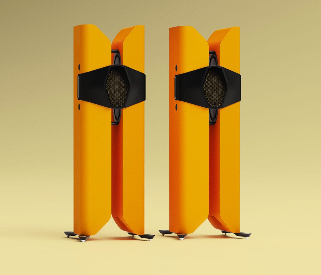 Monitor Audio Hyphen in custom yellow